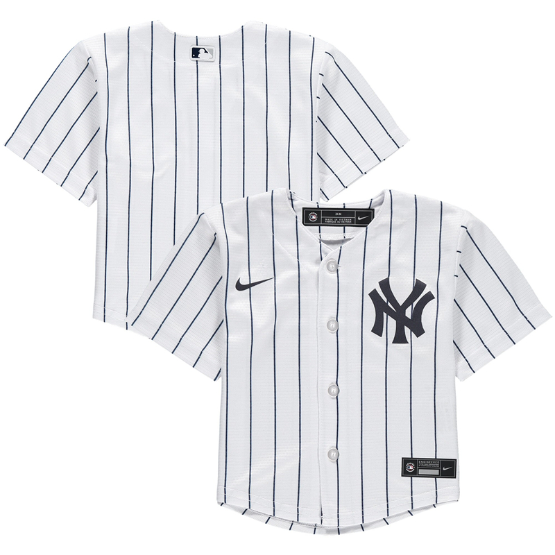 2020 MLB Infant New York Yankees Nike White Home 2020 Replica Team Jersey 1